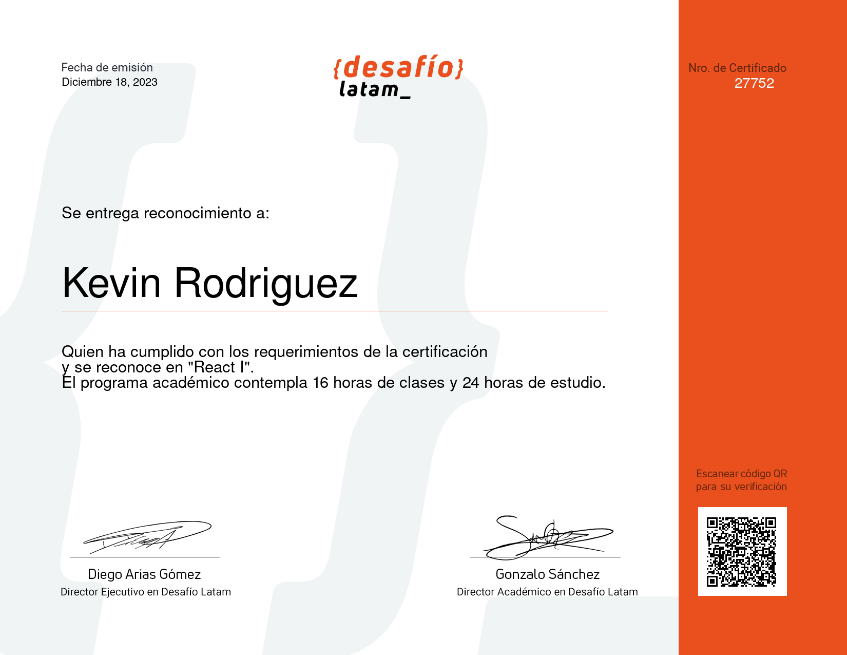 Kevin Rodriguez - Desarrollador FullStack | React | JavaScript ...