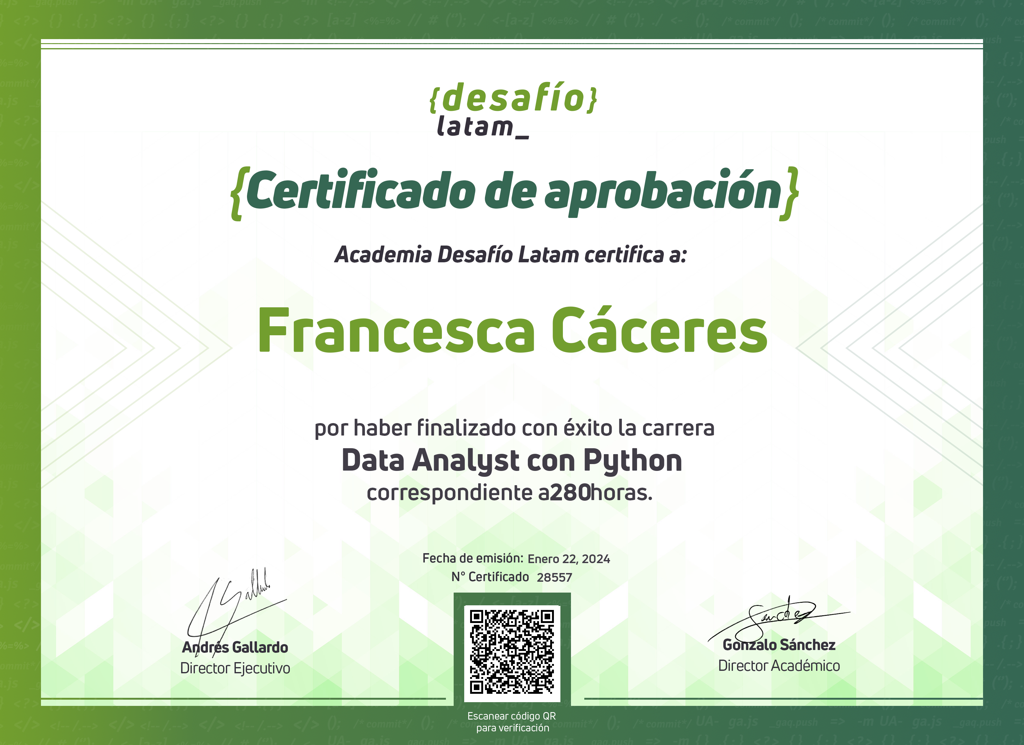 Francesca Cáceres San Martín - Jr. Data Analyst | Biologist | Python ...
