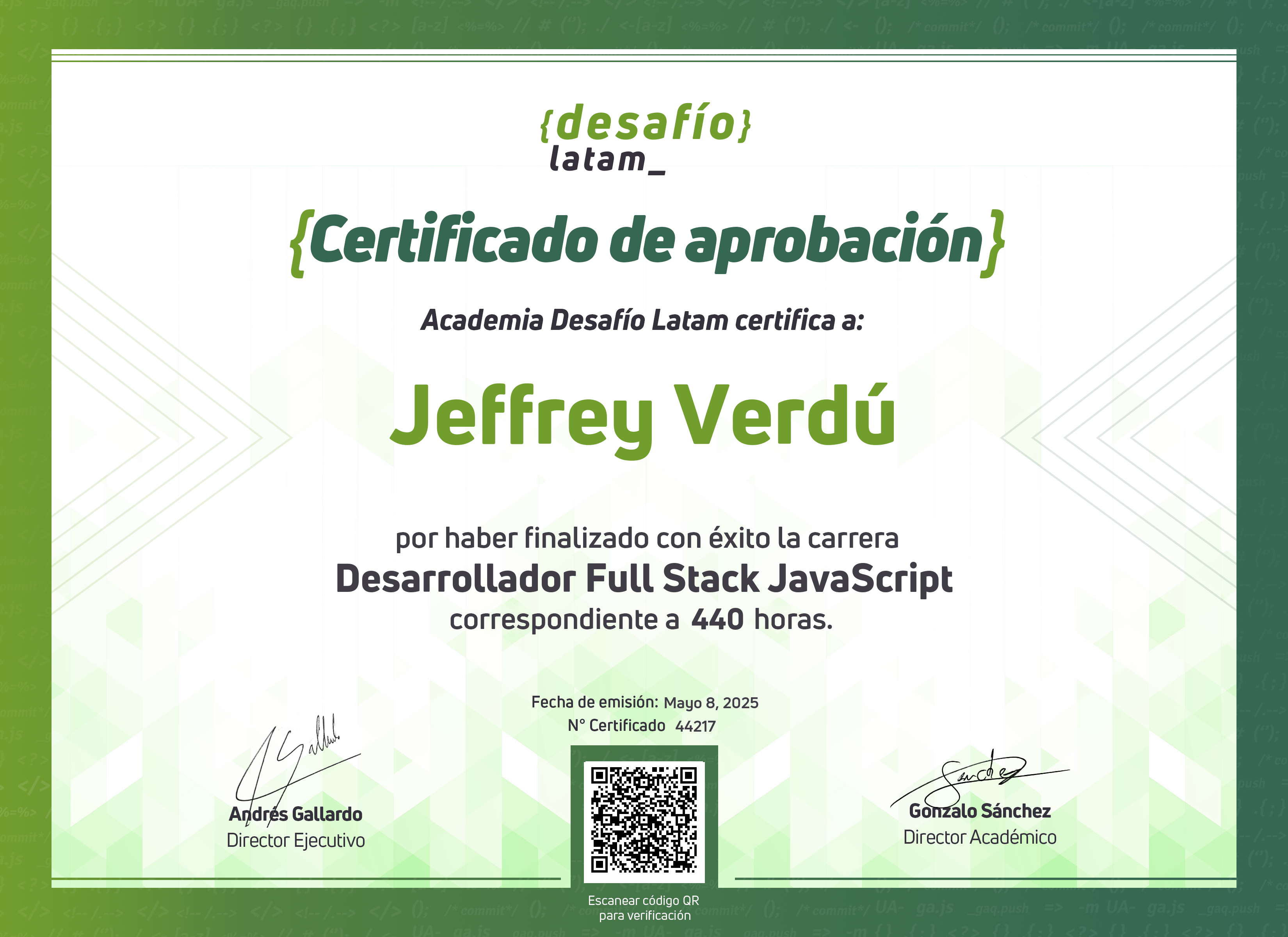 Jeffrey Verdu Hernandez - Full Stack Developer | ReactJS | Node | SQL ...